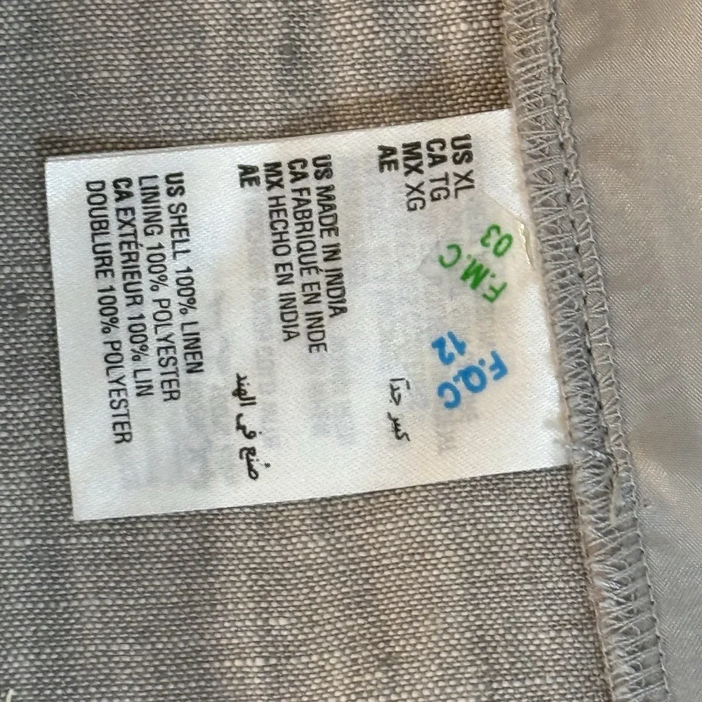Mens 48 Linen Blazer Jacket‎ 2 Button Sport 1/4 Lined Luxury MINT Casual Summer
